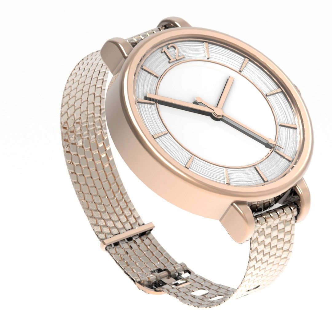 Elegant Womens Watch 3D Model – High Poly PBR Asset, FBX, OBJ, Blender - View 16