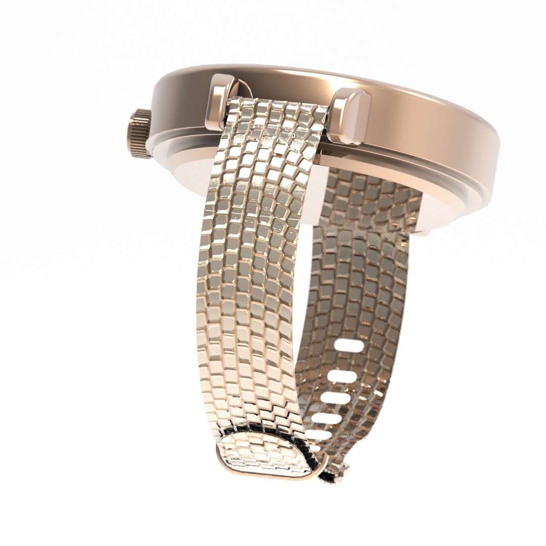 Elegant Womens Watch 3D Model – High Poly PBR Asset, FBX, OBJ, Blender - View 17