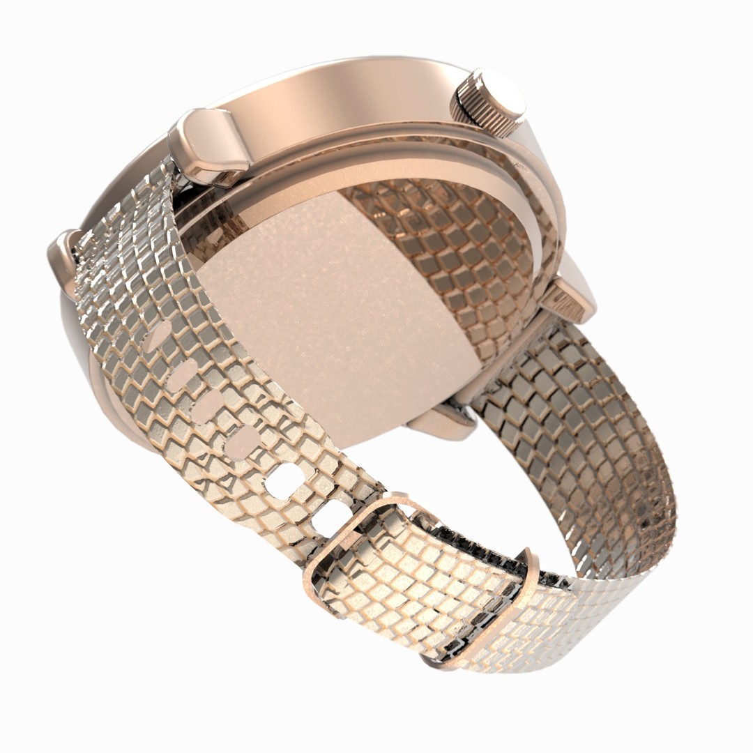 Elegant Womens Watch 3D Model – High Poly PBR Asset, FBX, OBJ, Blender - View 5