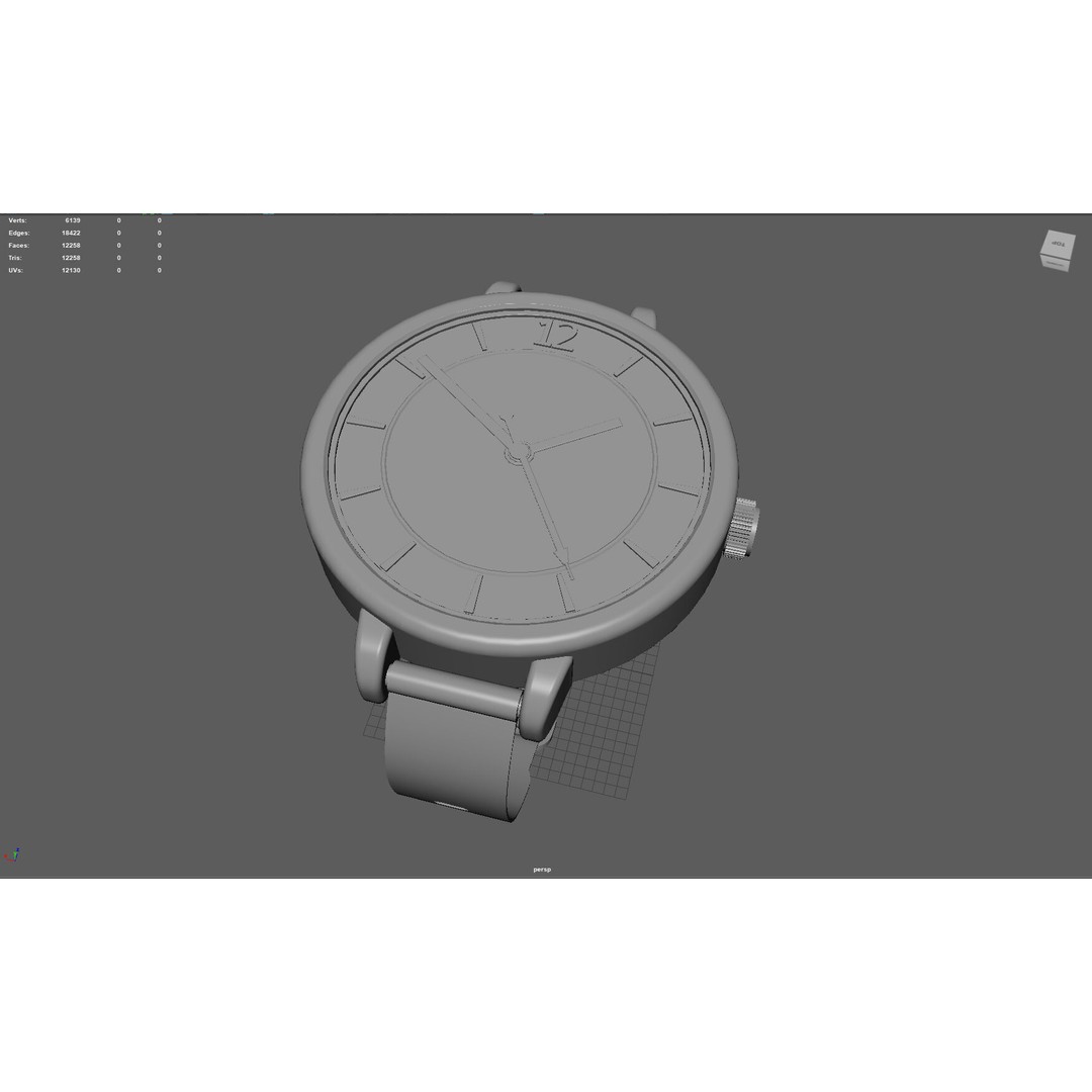 Elegant Womens Watch 3D Model – High Poly PBR Asset, FBX, OBJ, Blender - View 7