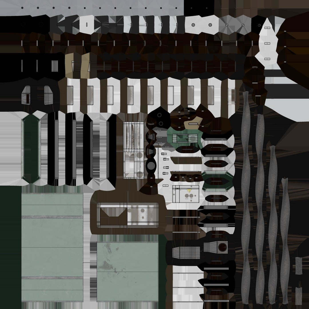 Vintage Heathkit HR-1680 Ham Radio Receiver 3D Model – PBR Textured, FBX - View 15