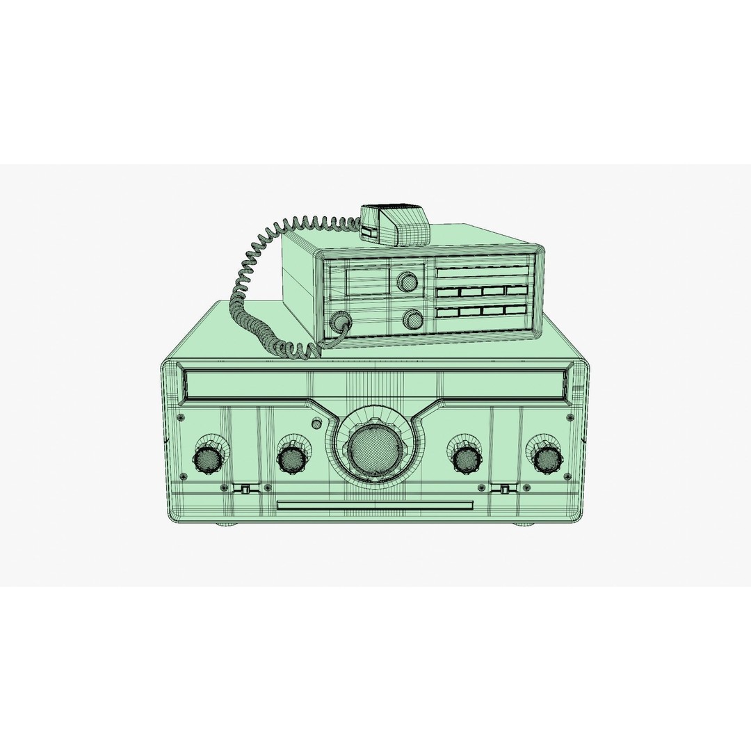 Vintage Heathkit HR-1680 Ham Radio Receiver 3D Model – PBR Textured, FBX - View 16