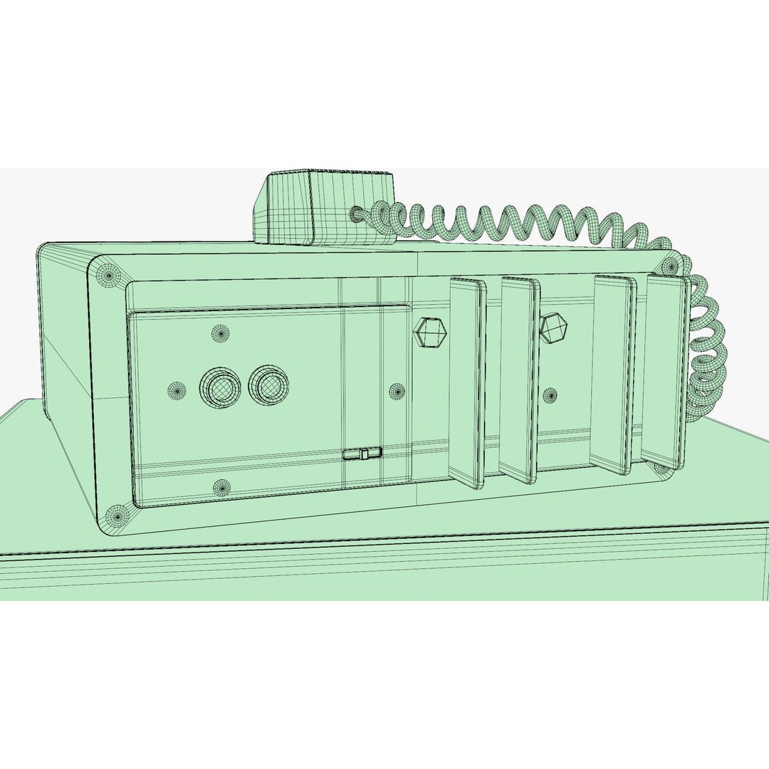 Vintage Heathkit HR-1680 Ham Radio Receiver 3D Model – PBR Textured, FBX - View 21