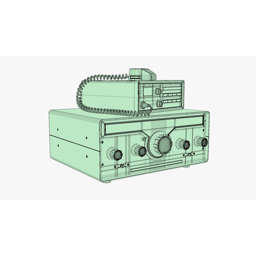 Vintage Heathkit HR-1680 Ham Radio Receiver 3D Model – PBR Textured, FBX - View 22