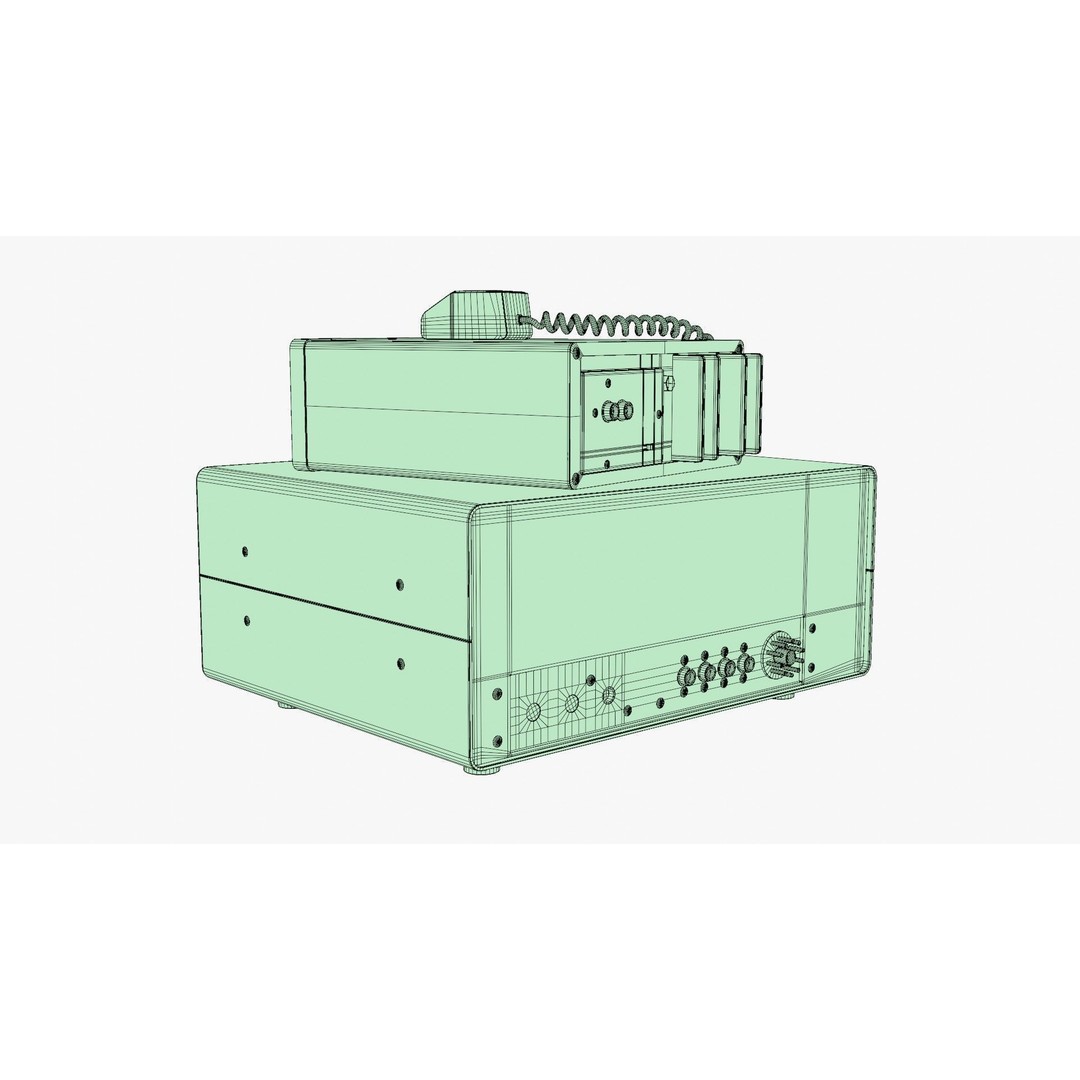 Vintage Heathkit HR-1680 Ham Radio Receiver 3D Model – PBR Textured, FBX - View 24