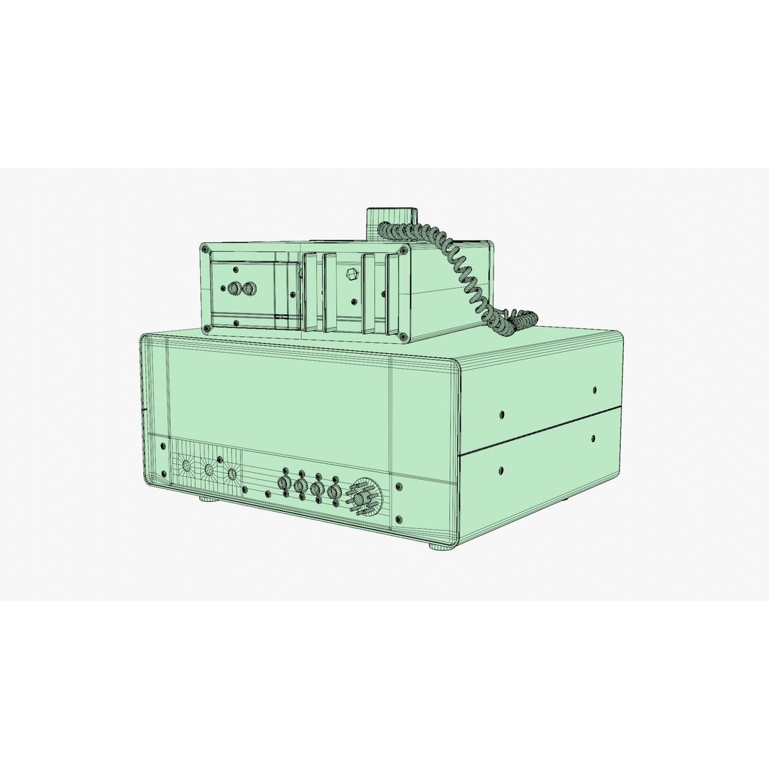Vintage Heathkit HR-1680 Ham Radio Receiver 3D Model – PBR Textured, FBX - View 25