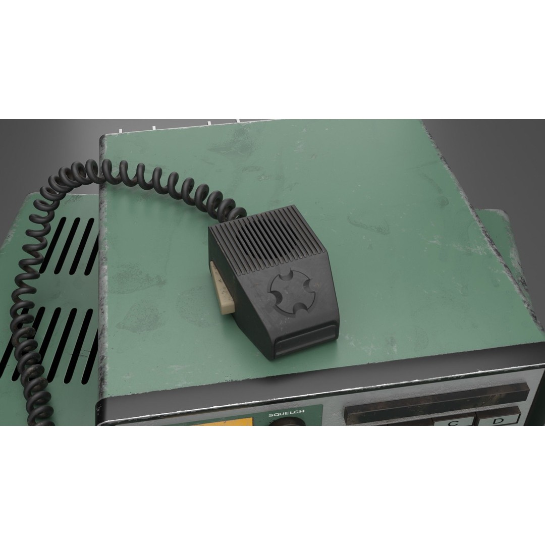 Vintage Heathkit HR-1680 Ham Radio Receiver 3D Model – PBR Textured, FBX - View 6