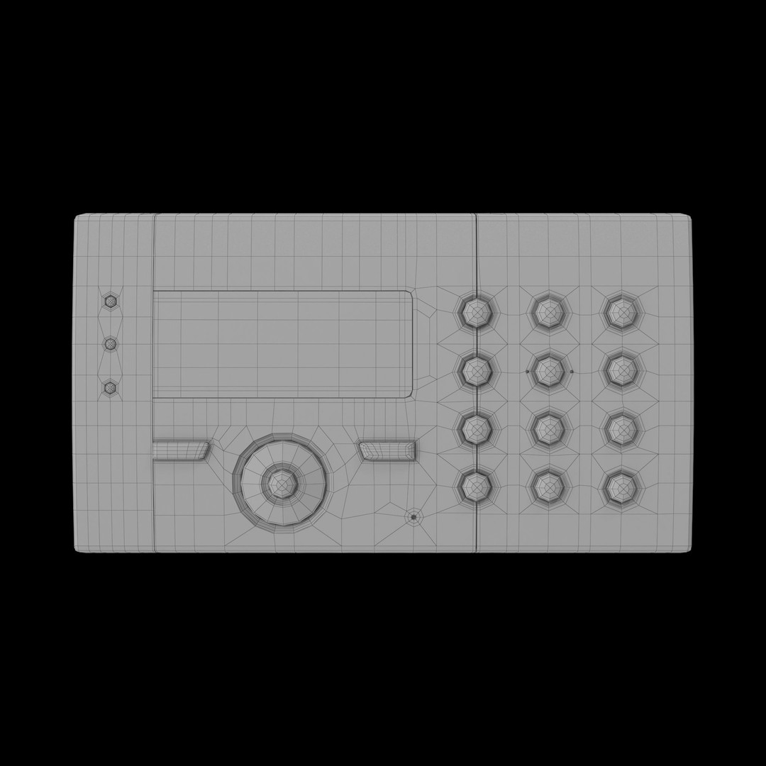 Siemens SPCK420 100 3D Model – Low Poly PBR Electronic Control Panel, FBX - View 12