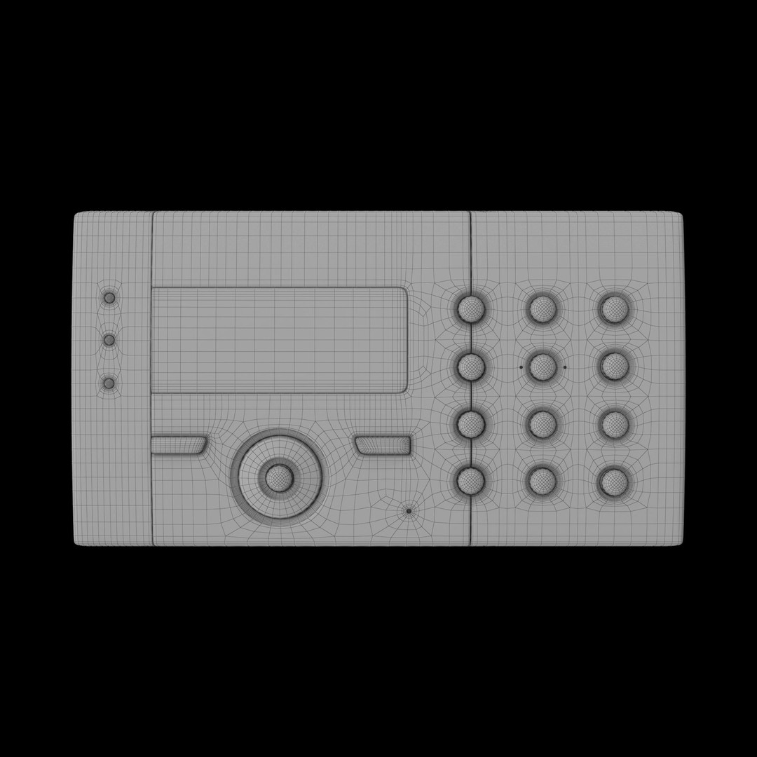 Siemens SPCK420 100 3D Model – Low Poly PBR Electronic Control Panel, FBX - View 17