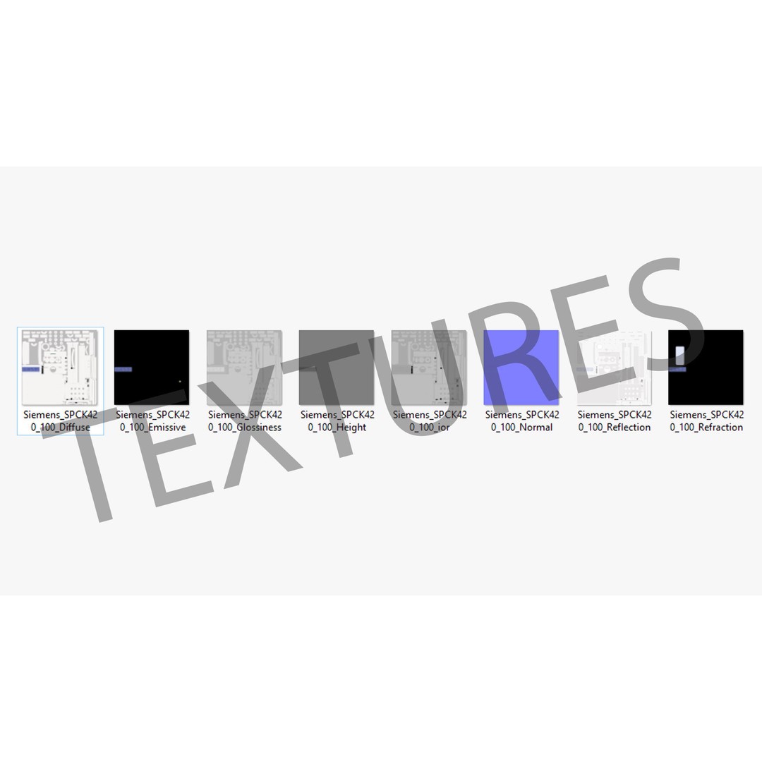 Siemens SPCK420 100 3D Model – Low Poly PBR Electronic Control Panel, FBX - View 32