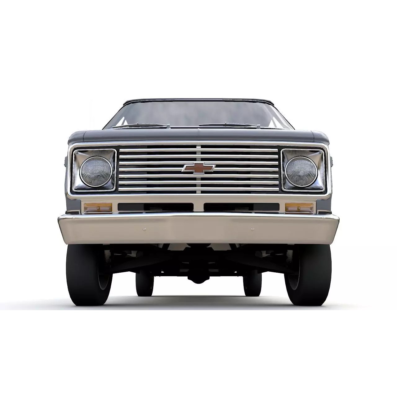 Chevy Van Beauville 1971 - Low-Poly Game-Ready 3D Model - View 14