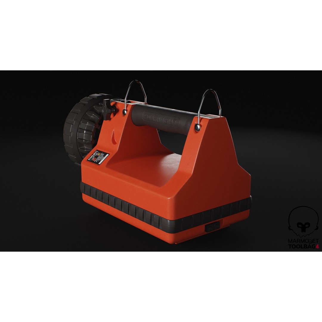 Flashlight 3D Model – Low Poly Game-Ready Asset, FBX - View 11