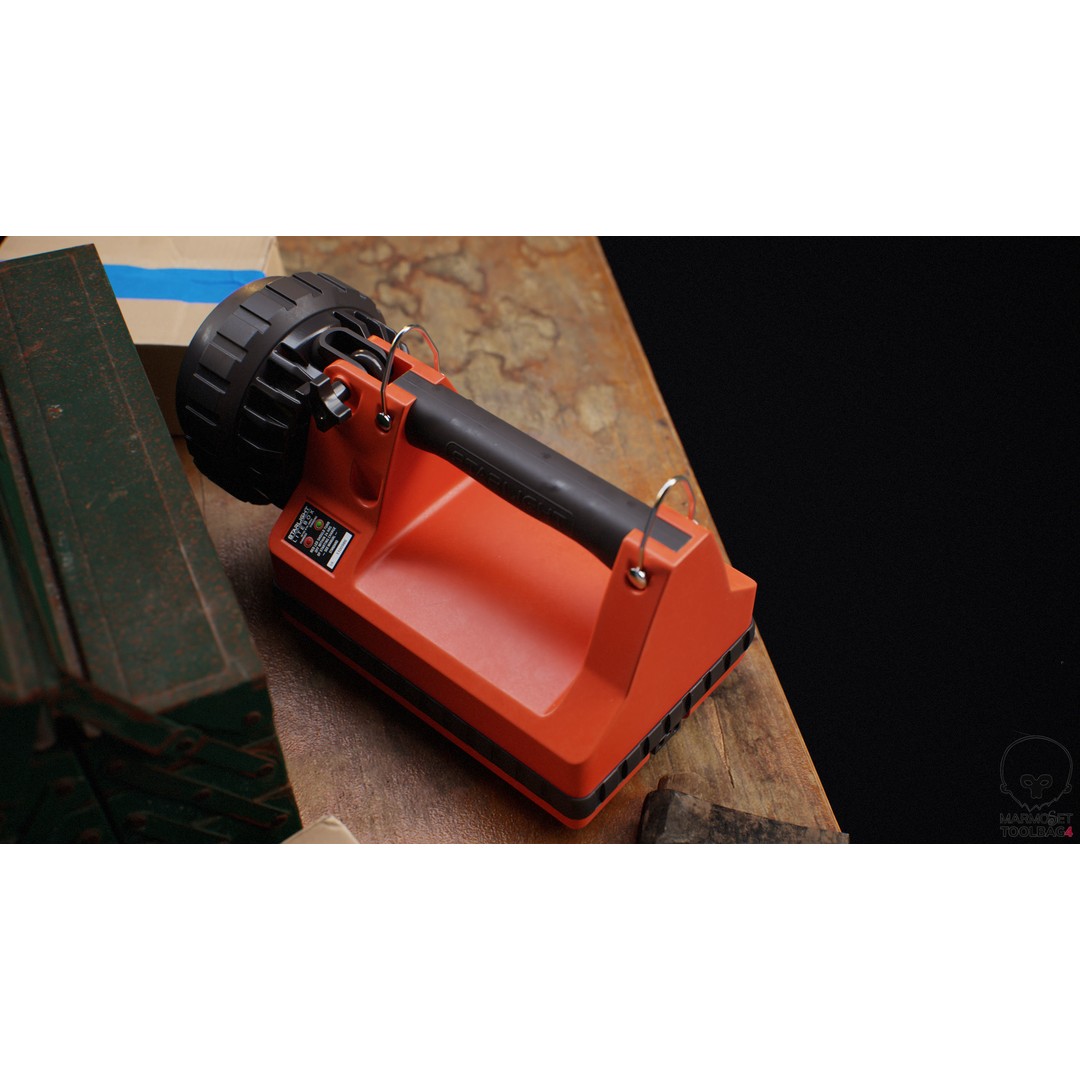 Flashlight 3D Model – Low Poly Game-Ready Asset, FBX - View 6