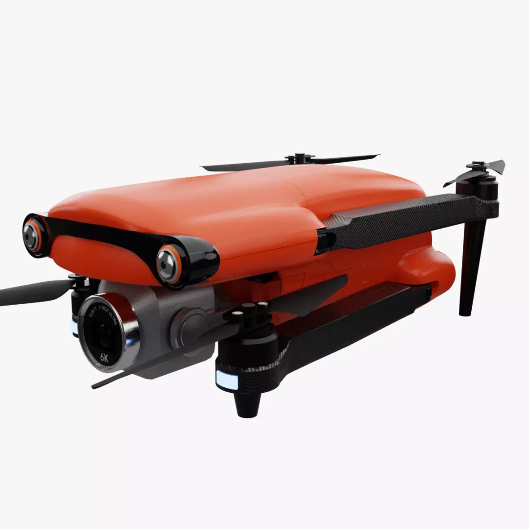 Autel Robotics Evo 3D Model – Realistic Drone Asset, PBR Textures - View 2