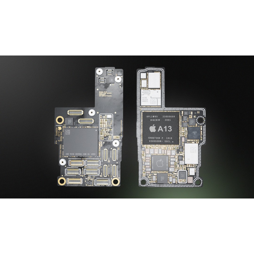 Electron Circuit Board 3D Model – Low Poly PBR Asset, FBX, OBJ - View 7