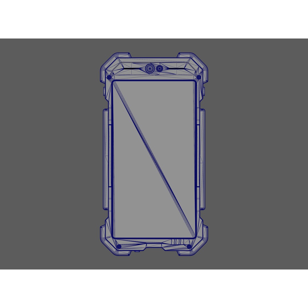 Cyber Smartphone 3D Model – High Poly PBR Textures, FBX & More - View 12