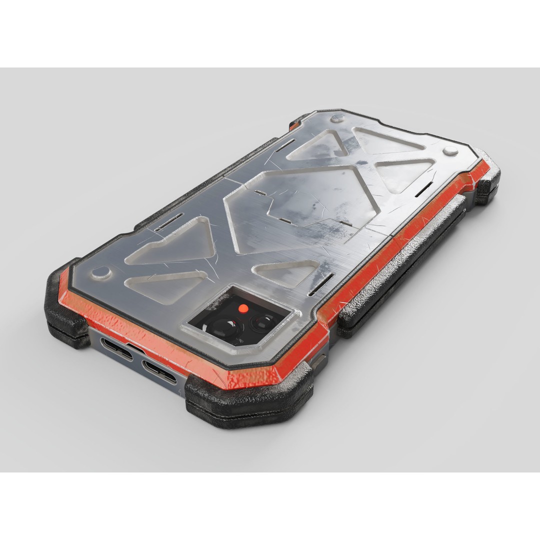 Cyber Smartphone 3D Model – High Poly PBR Textures, FBX & More - View 6