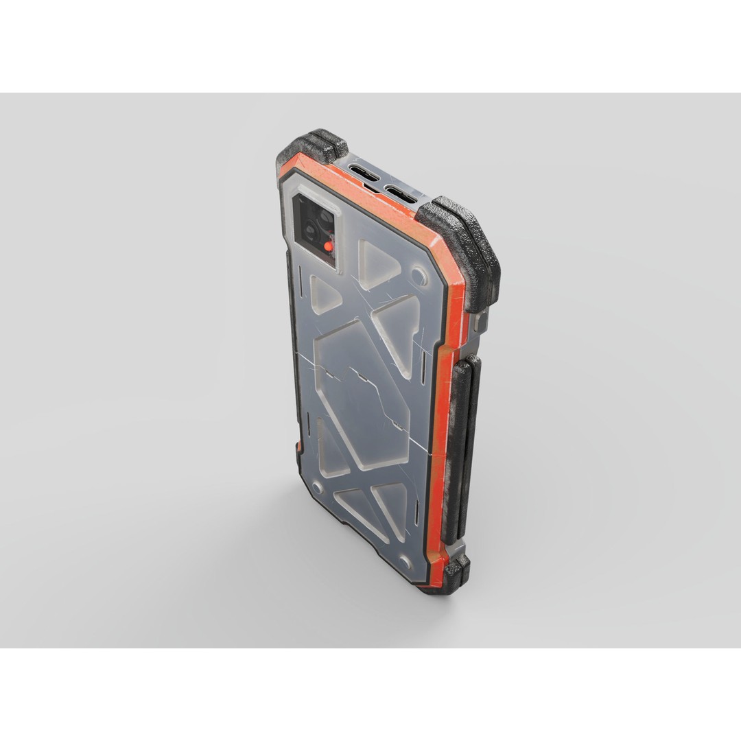 Cyber Smartphone 3D Model – High Poly PBR Textures, FBX & More - View 9