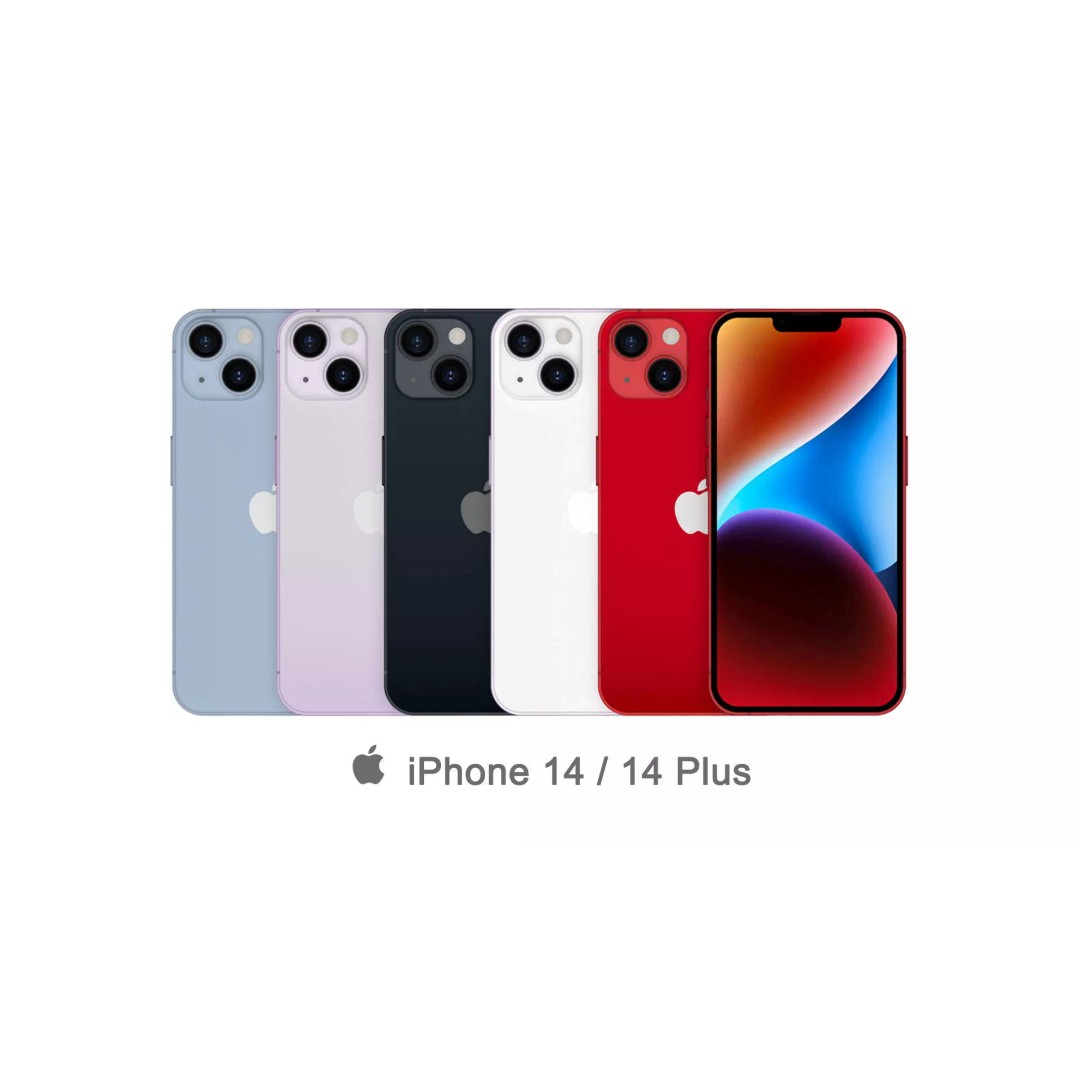 Apple iPhone 14 3D Model – PBR Game-Ready Asset, FBX & OBJ - View 2