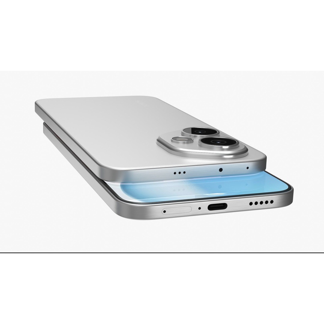 HONOR 400 Meteor Silver 3D Model – Photorealistic Phone, PBR Textures - View 10