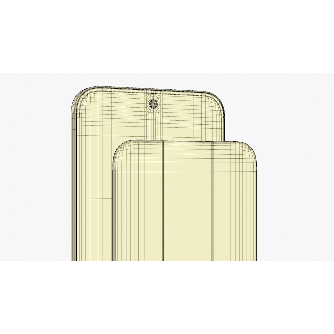 HONOR 400 Meteor Silver 3D Model – Photorealistic Phone, PBR Textures - View 17