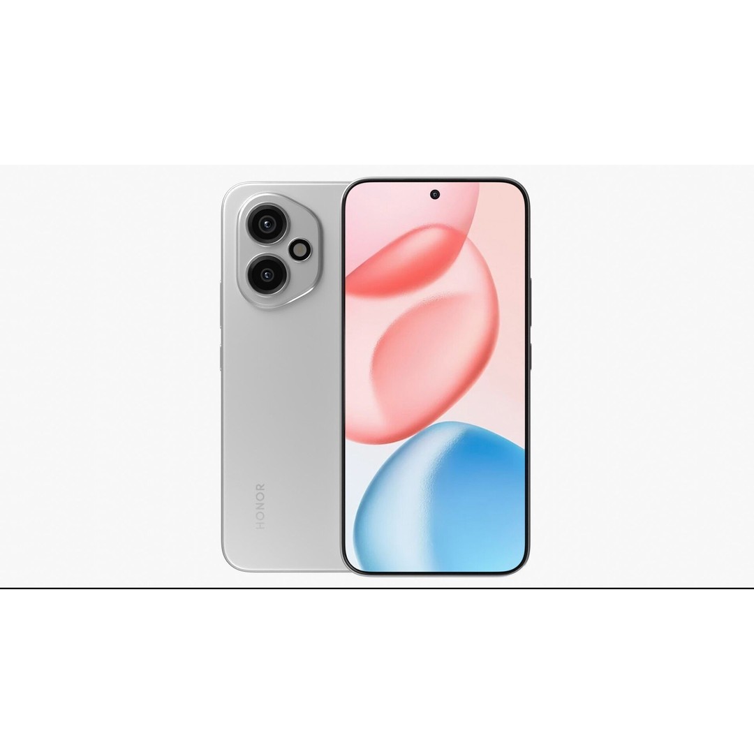 HONOR 400 Meteor Silver 3D Model – Photorealistic Phone, PBR Textures - View 3