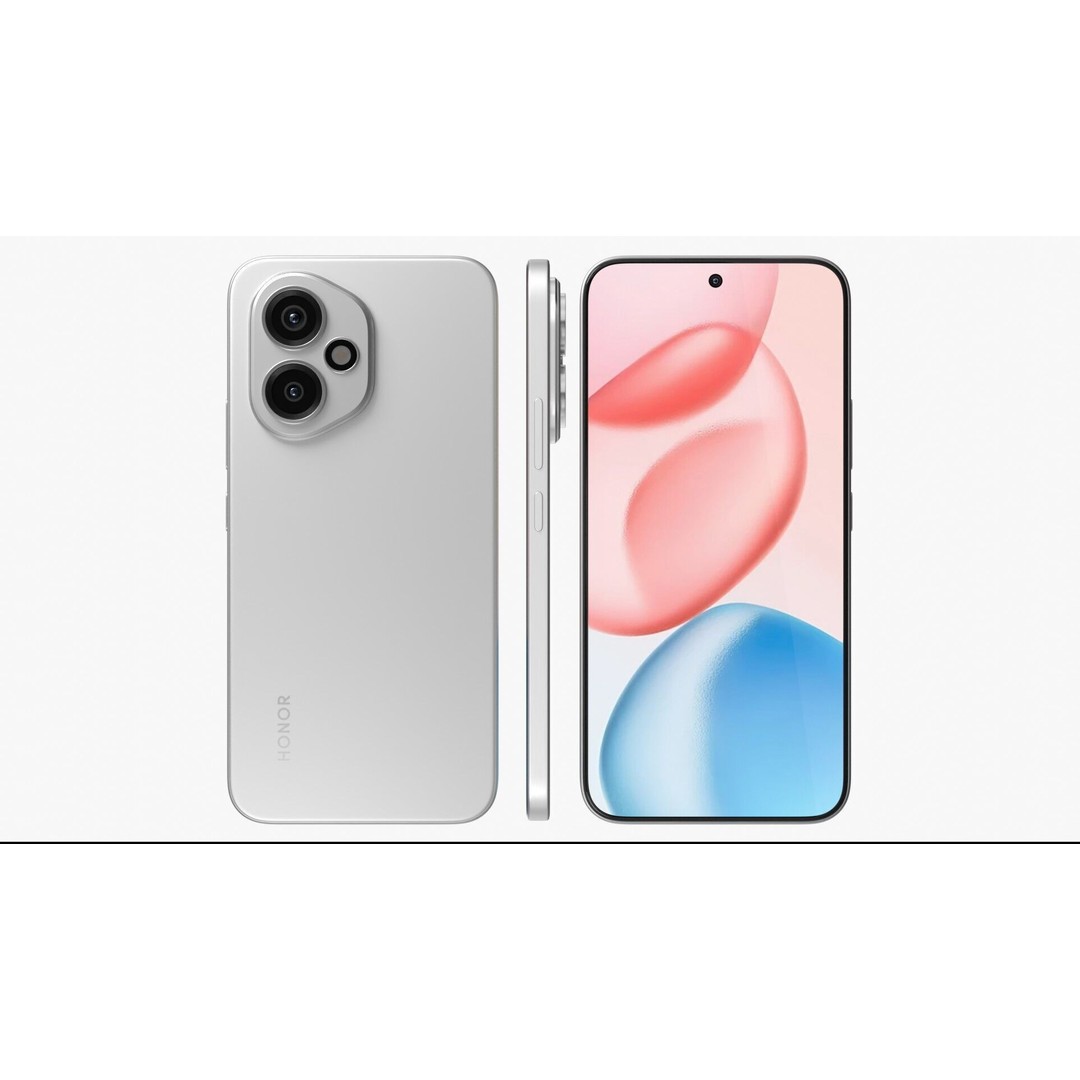 HONOR 400 Meteor Silver 3D Model – Photorealistic Phone, PBR Textures - View 4