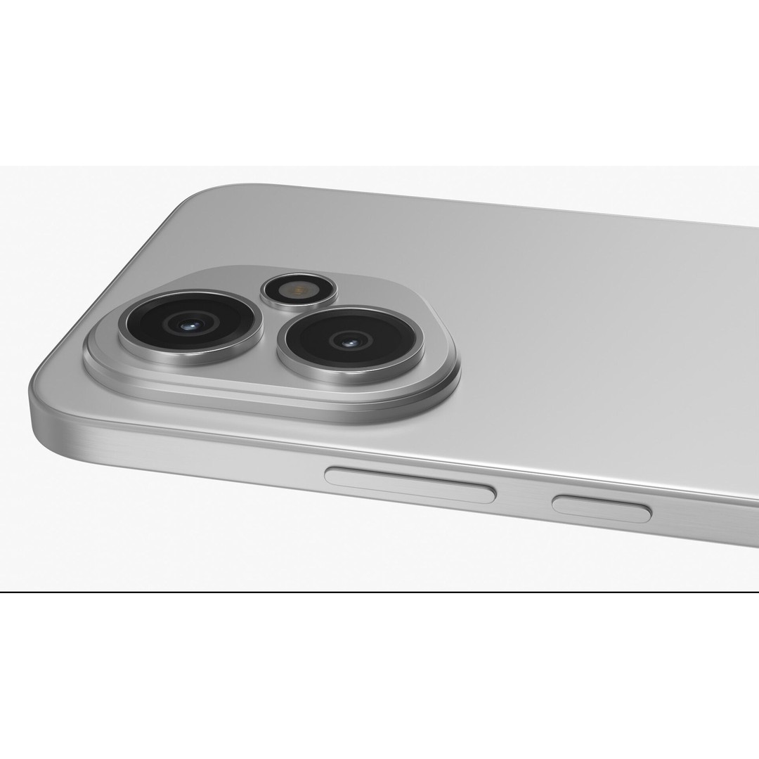 HONOR 400 Meteor Silver 3D Model – Photorealistic Phone, PBR Textures - View 7