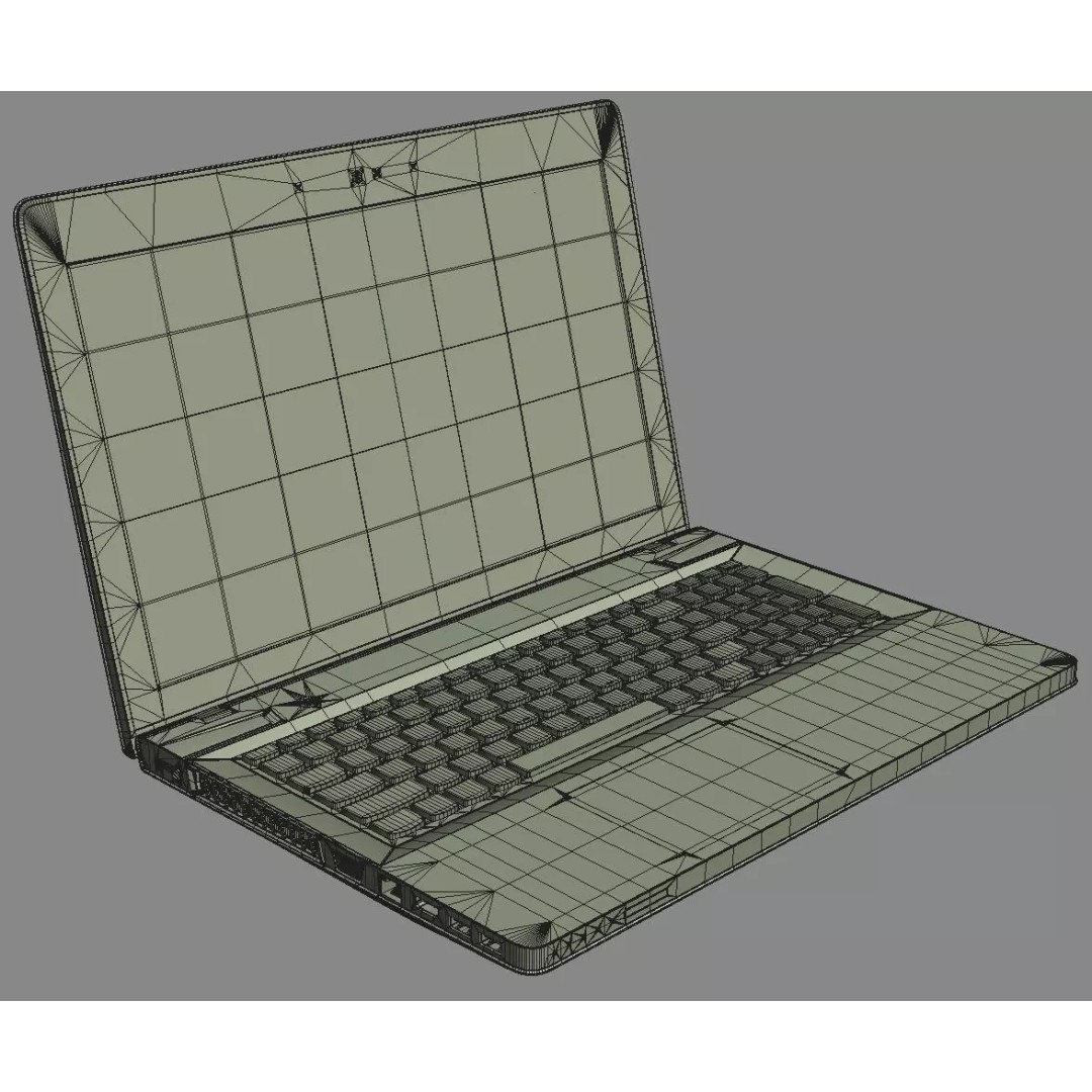 Lenovo IdeaPad Y500 3D Model – High Poly Laptop with Textures, FBX, OBJ - View 18