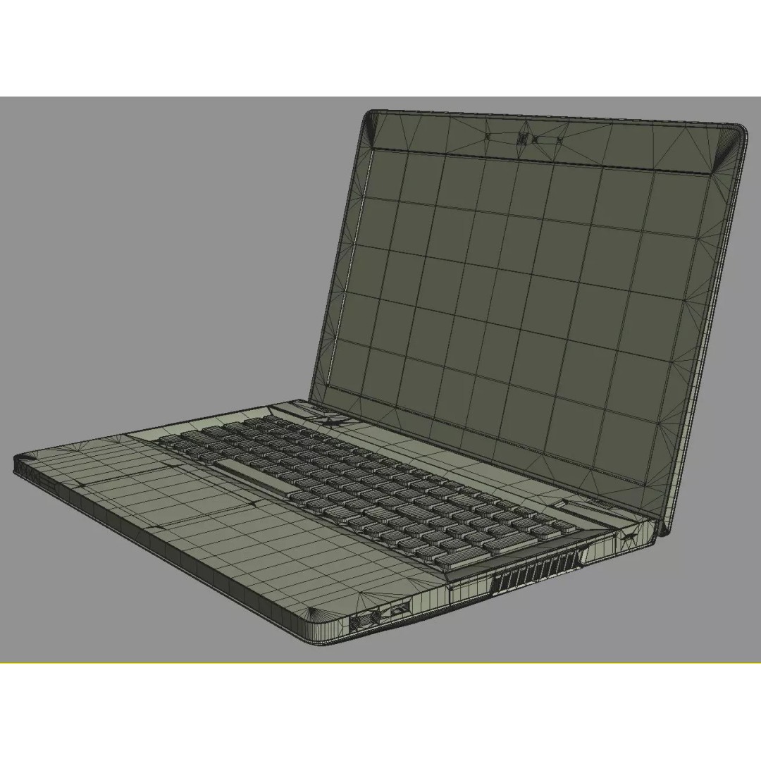Lenovo IdeaPad Y500 3D Model – High Poly Laptop with Textures, FBX, OBJ - View 20