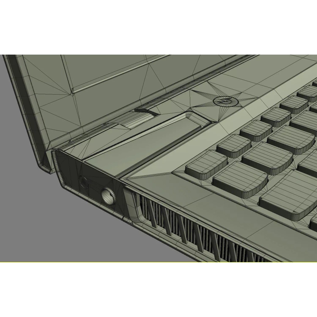 Lenovo IdeaPad Y500 3D Model – High Poly Laptop with Textures, FBX, OBJ - View 24