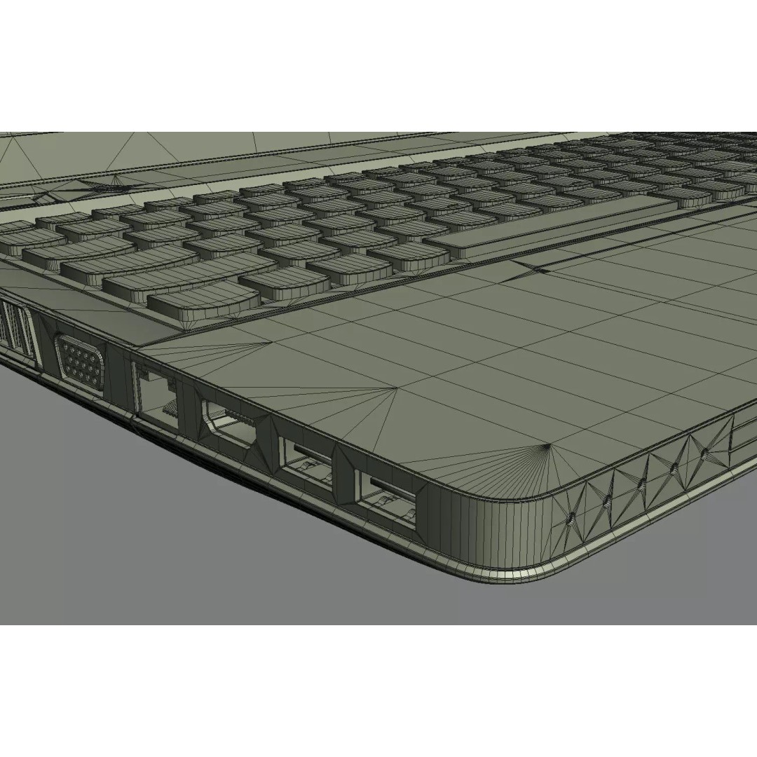 Lenovo IdeaPad Y500 3D Model – High Poly Laptop with Textures, FBX, OBJ - View 26