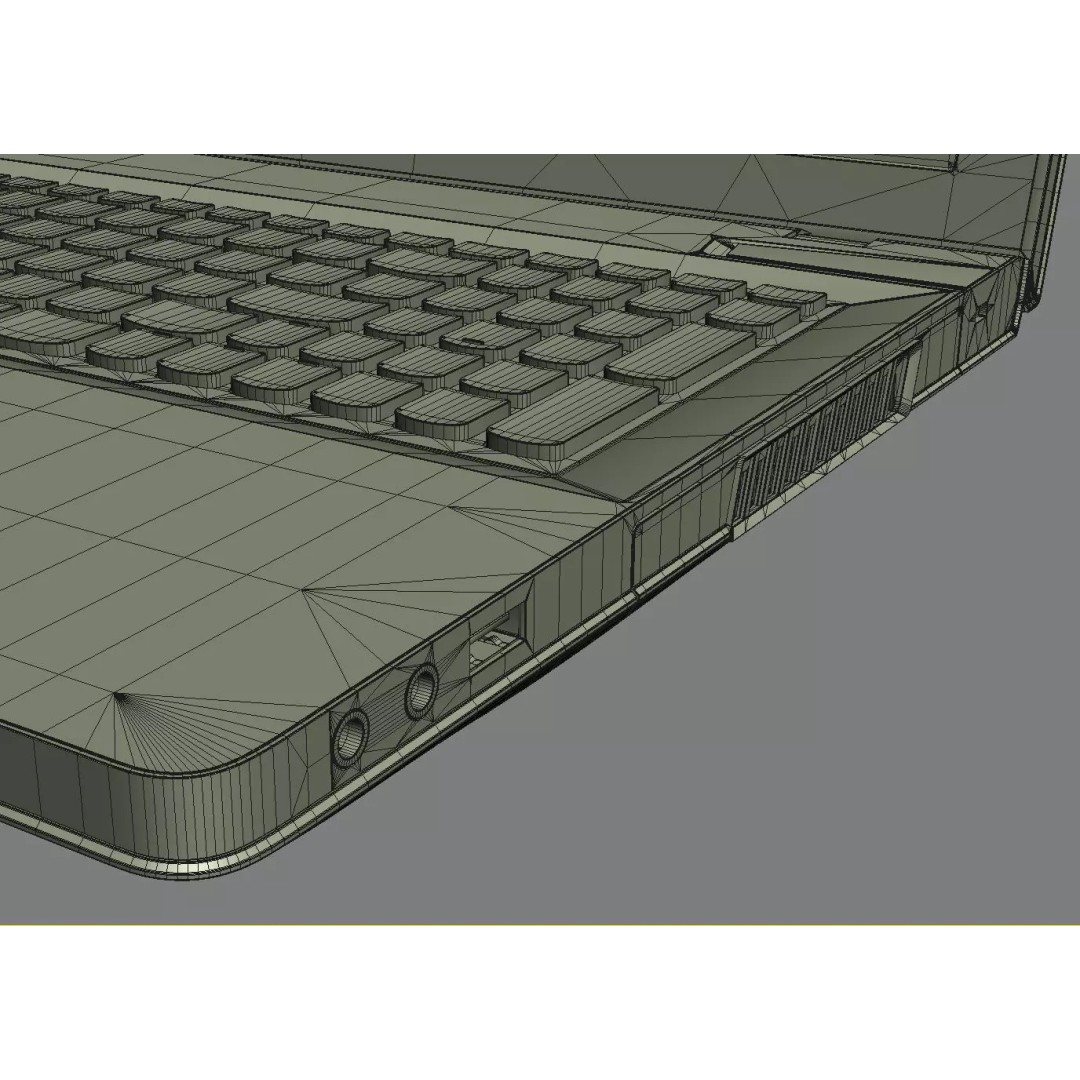 Lenovo IdeaPad Y500 3D Model – High Poly Laptop with Textures, FBX, OBJ - View 28