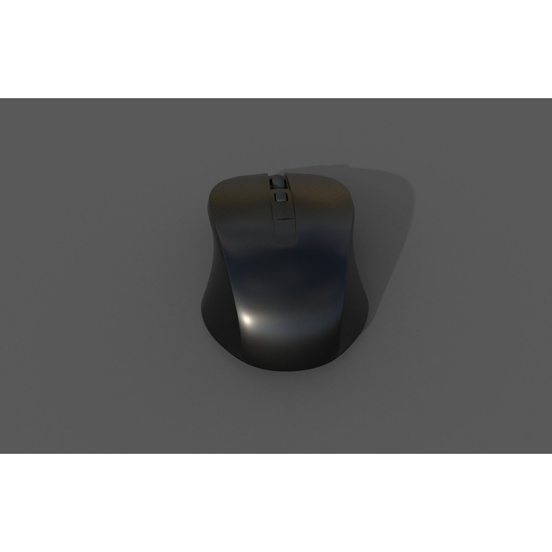 Mouse 3D Model – Low Poly Game Asset, PBR Textures, FBX, OBJ - View 12