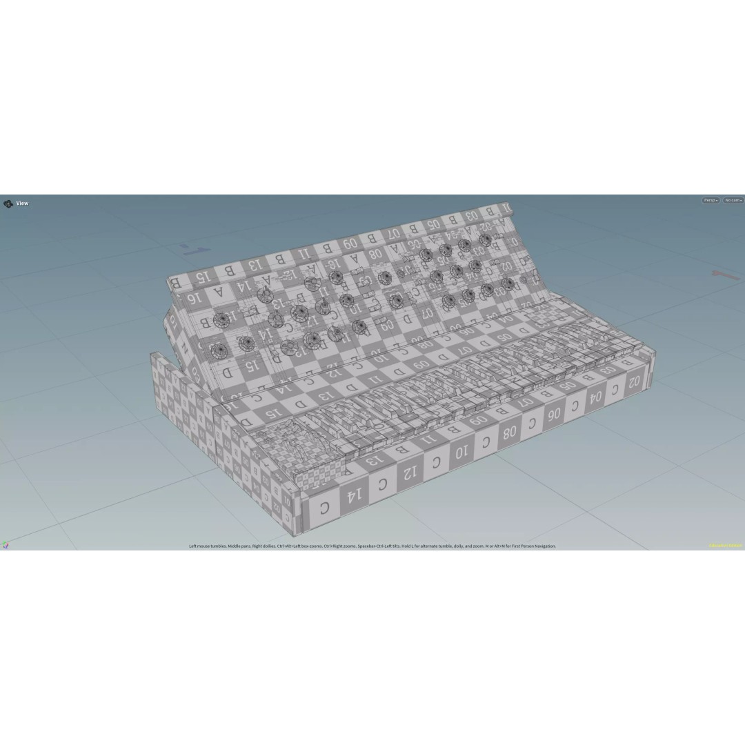 Minimoog Model D 3D Model – Low Poly Vintage Synthesizer, FBX, OBJ - View 10