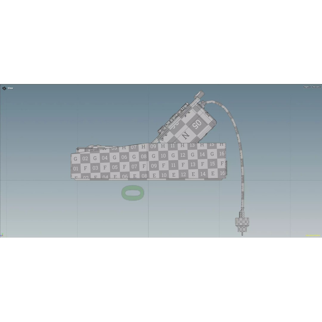 Minimoog Model D 3D Model – Low Poly Vintage Synthesizer, FBX, OBJ - View 12