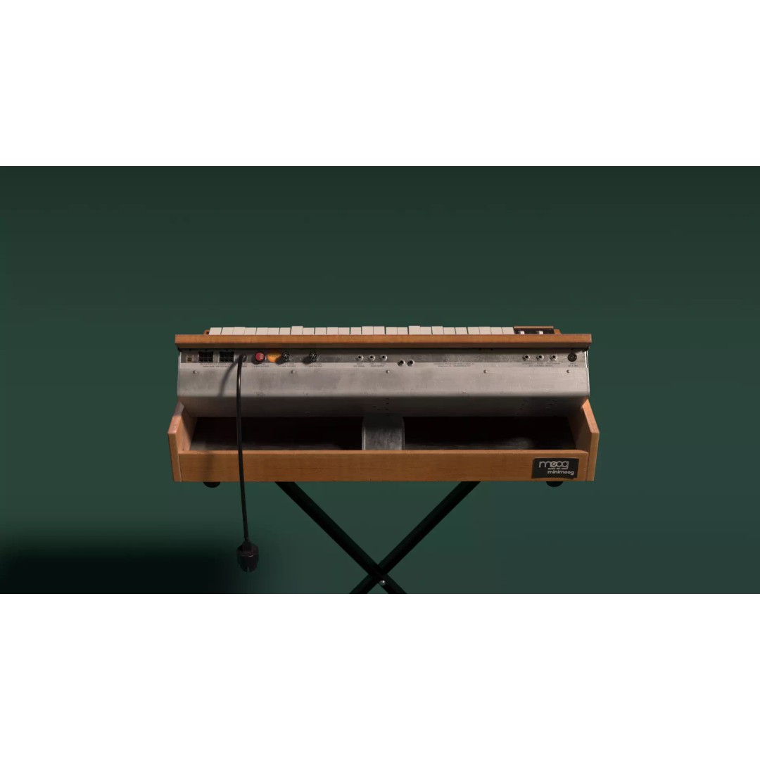 Minimoog Model D 3D Model – Low Poly Vintage Synthesizer, FBX, OBJ - View 5