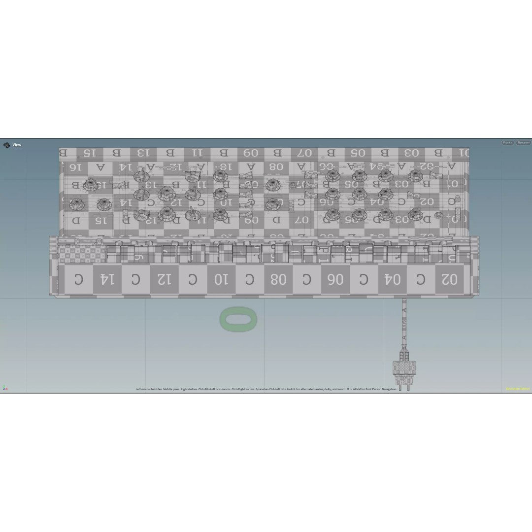 Minimoog Model D 3D Model – Low Poly Vintage Synthesizer, FBX, OBJ - View 9