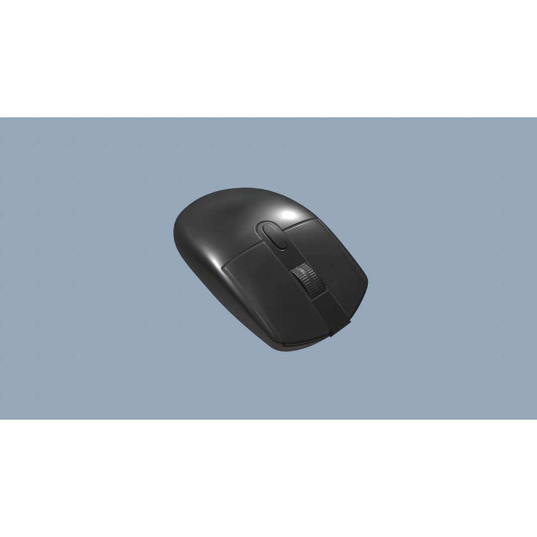 Computer Mouse and Keyboard 3D Model – Low Poly Game Ready with PBR Textures - View 9