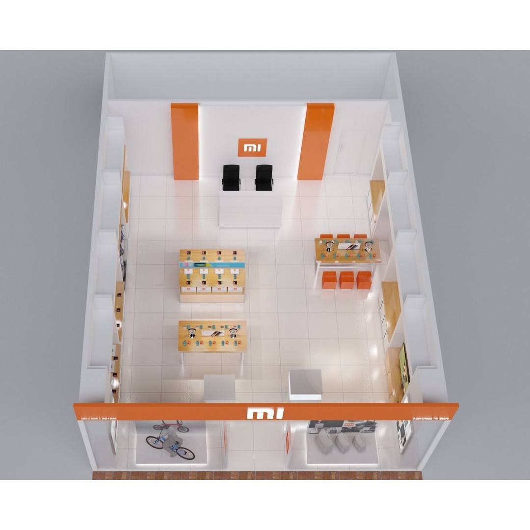 Digital Lifestyle Mobile Phone Retail Store Design 3D Model – Interactive Showcase, FBX - View 10