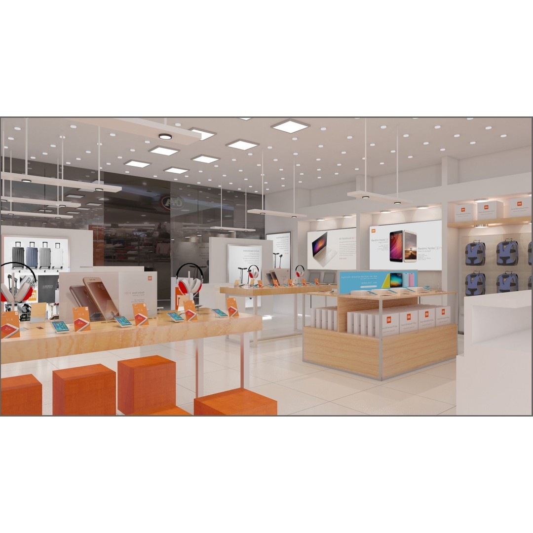 Digital Lifestyle Mobile Phone Retail Store Design 3D Model – Interactive Showcase, FBX - View 5
