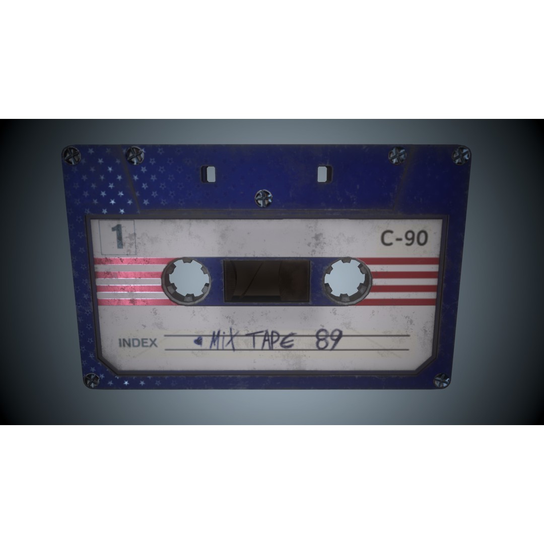 Cassette Tapes 3D Model – Low Poly Game Asset with PBR Textures - View 18