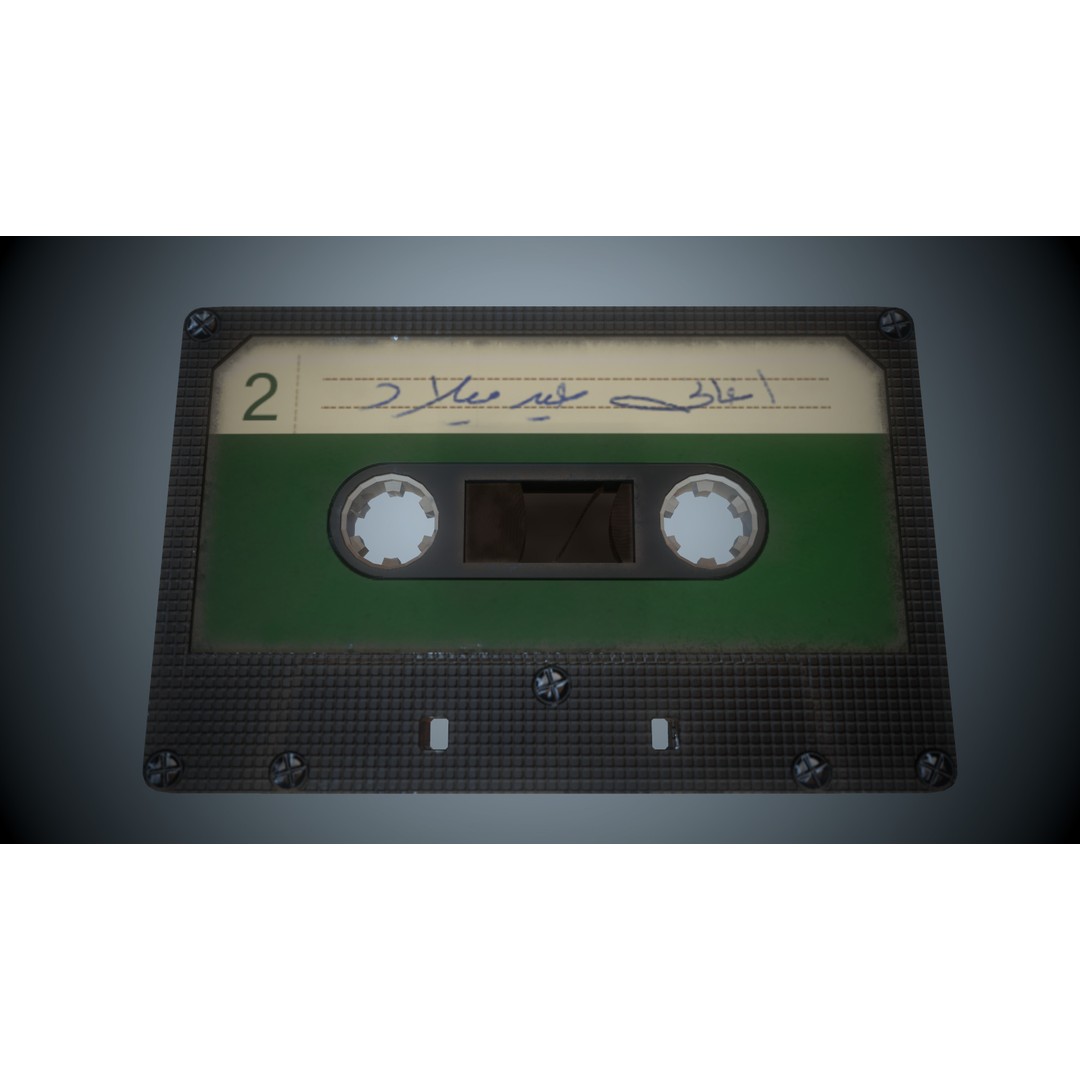 Cassette Tapes 3D Model – Low Poly Game Asset with PBR Textures - View 20