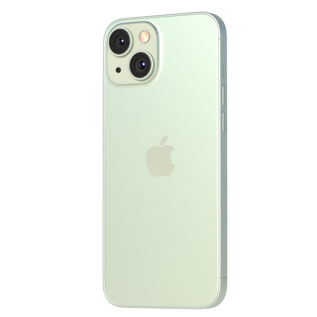 Apple iPhone 15 Green 3D Model – Low Poly Game Ready, FBX, OBJ - View 6