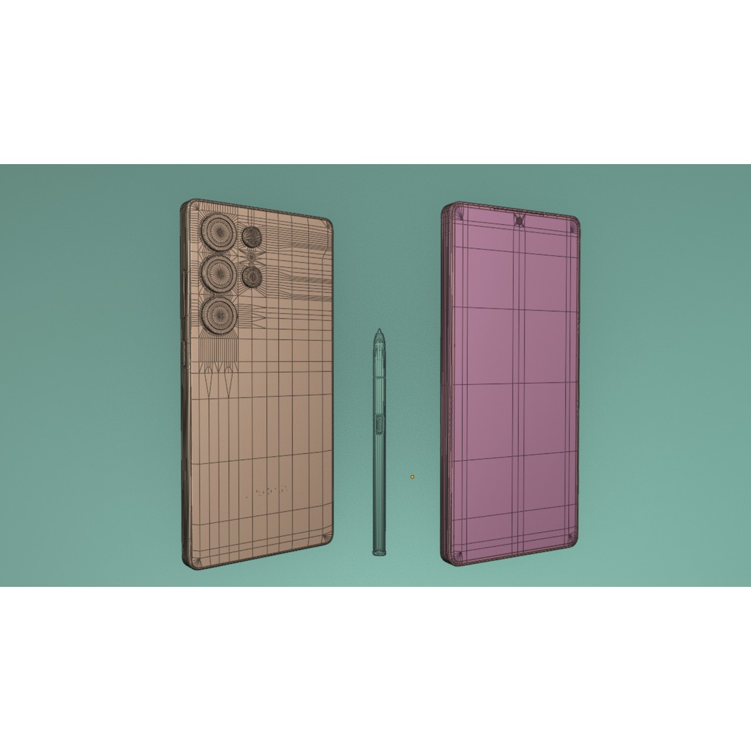 Samsung Galaxy S25 Ultra 3D Model – Titanium Whitesilver Phone, FBX & OBJ