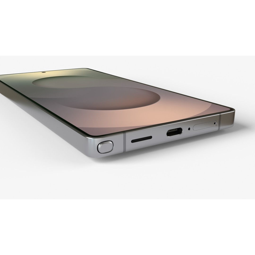 Samsung Galaxy S25 Ultra 3D Model – Titanium Whitesilver Phone, FBX & OBJ - View 6