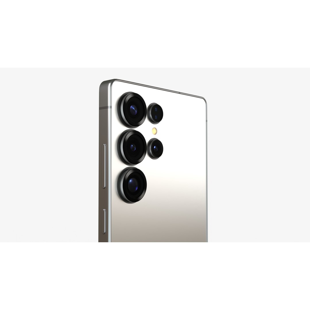 Samsung Galaxy S25 Ultra 3D Model – Titanium Whitesilver Phone, FBX & OBJ - View 9