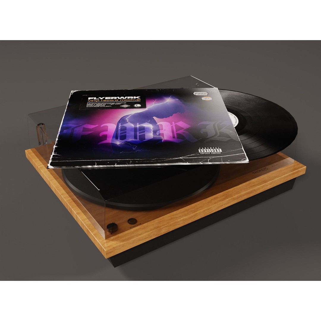 THORENS TD 295 MK IV Turntable 3D Model – High Detail, PBR, Blender, FBX - View 14