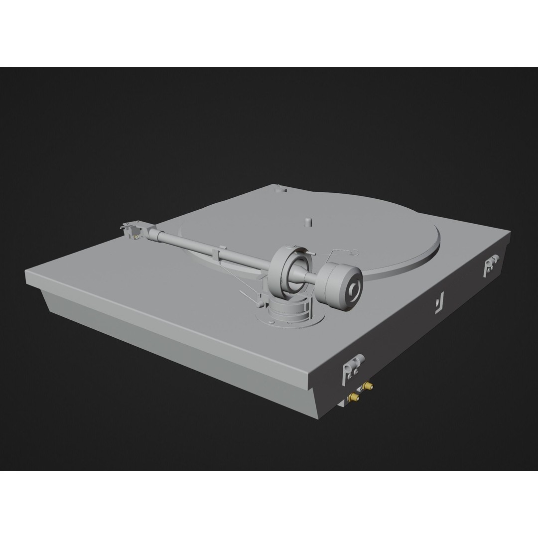THORENS TD 295 MK IV Turntable 3D Model – High Detail, PBR, Blender, FBX - View 23