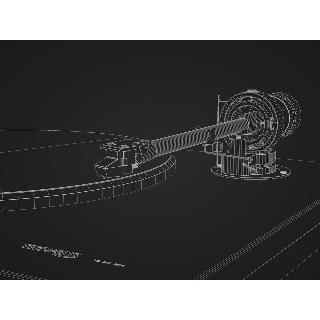 THORENS TD 295 MK IV Turntable 3D Model – High Detail, PBR, Blender, FBX - View 26